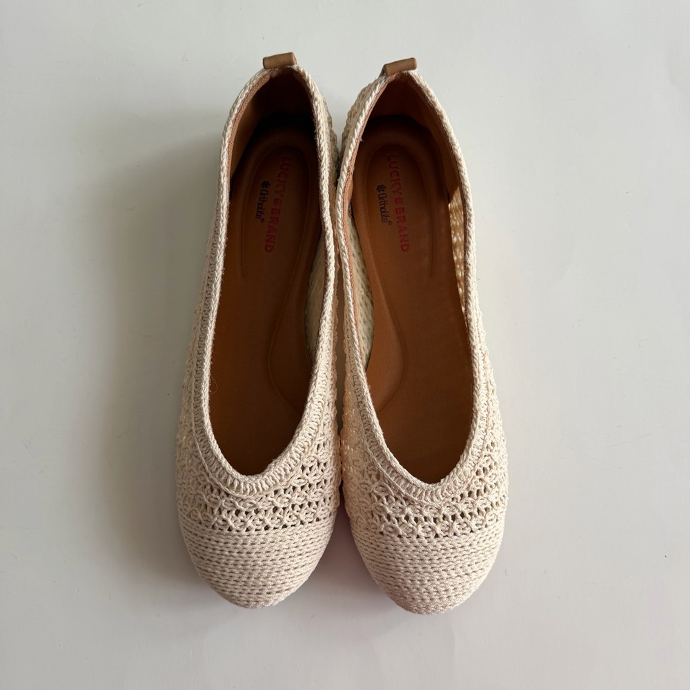 Lucky Brand Emmielu Woven Ballet Flats Size 9
